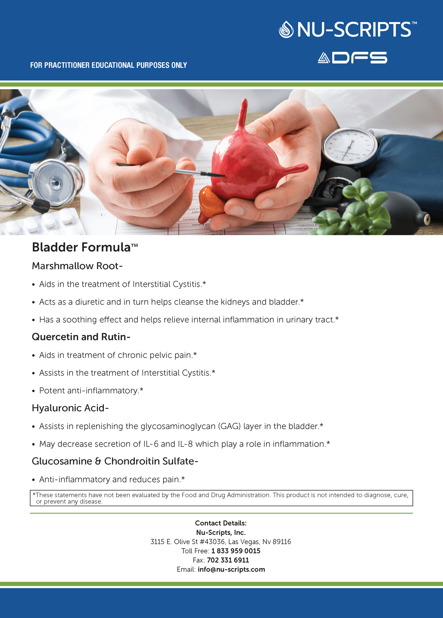 Bladder Formula (DFS)