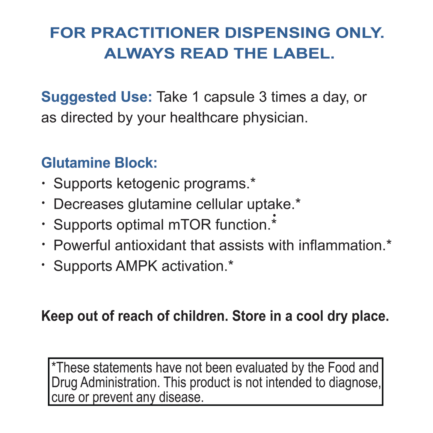 Glutamine Block (DFS)